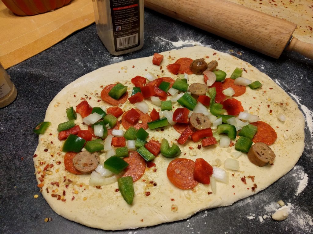 toppings on calzone
