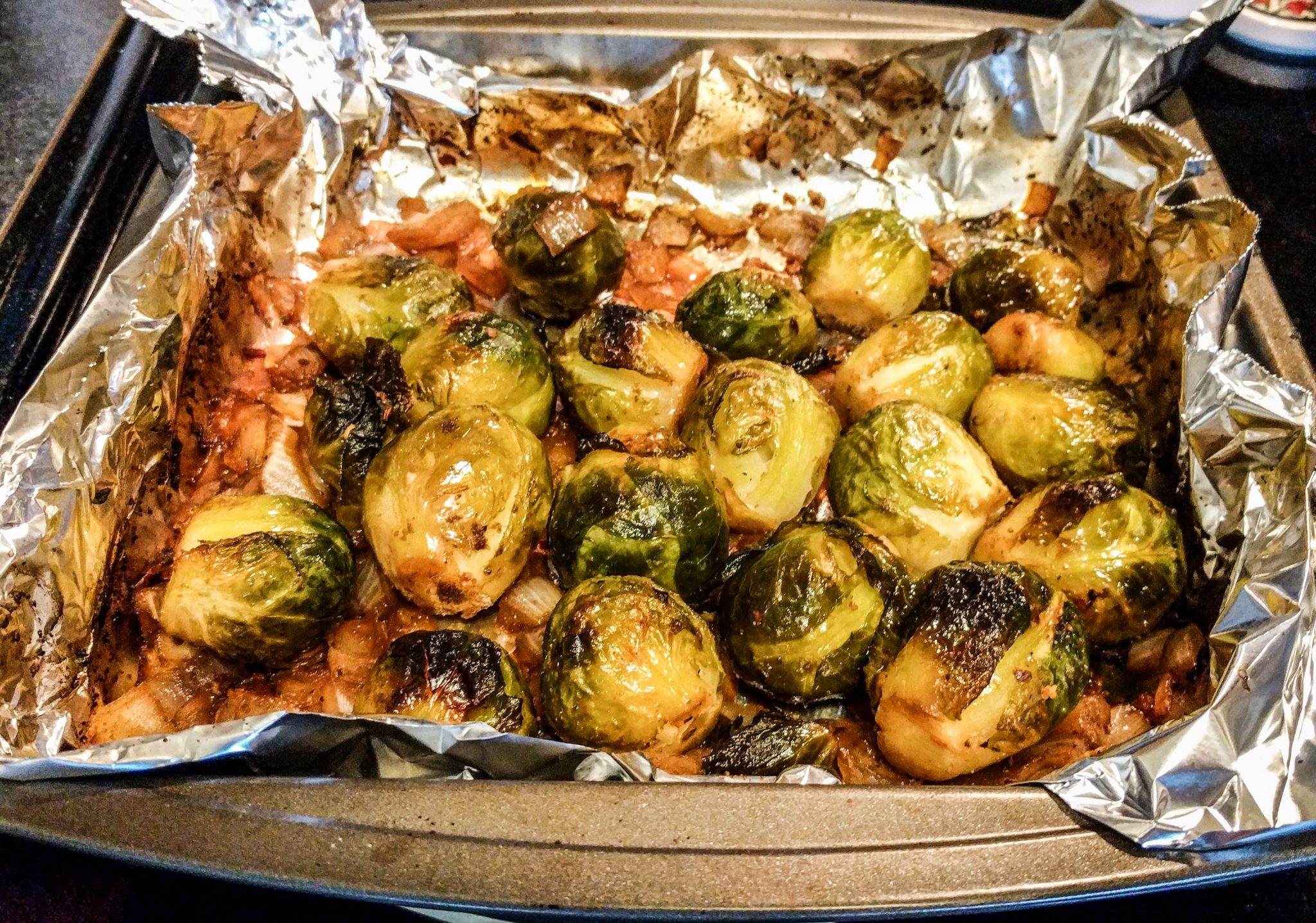 Brussel Sprouts baked in vinegar