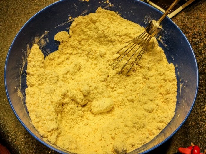 cracker dough with cheese powder