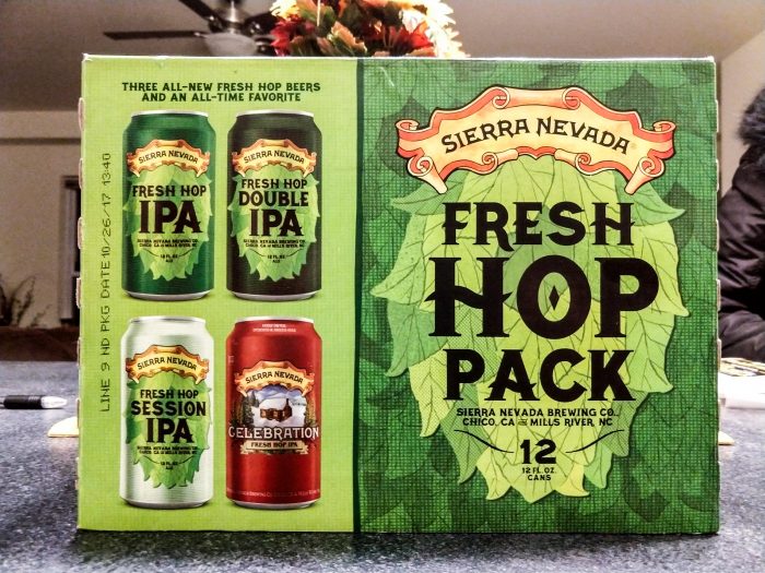 A 12 pack of Sierra Nevada Fresh Hop Beers