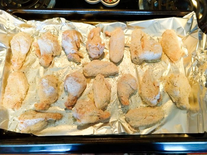 Wings ready to be baked