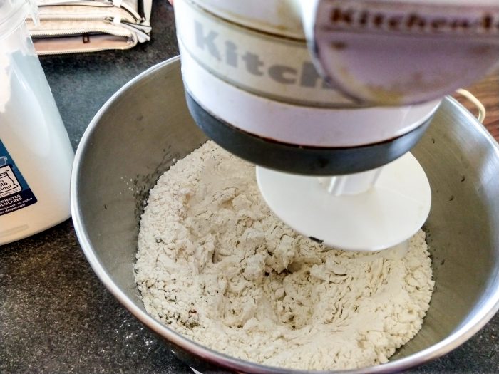 bread mixing flour
