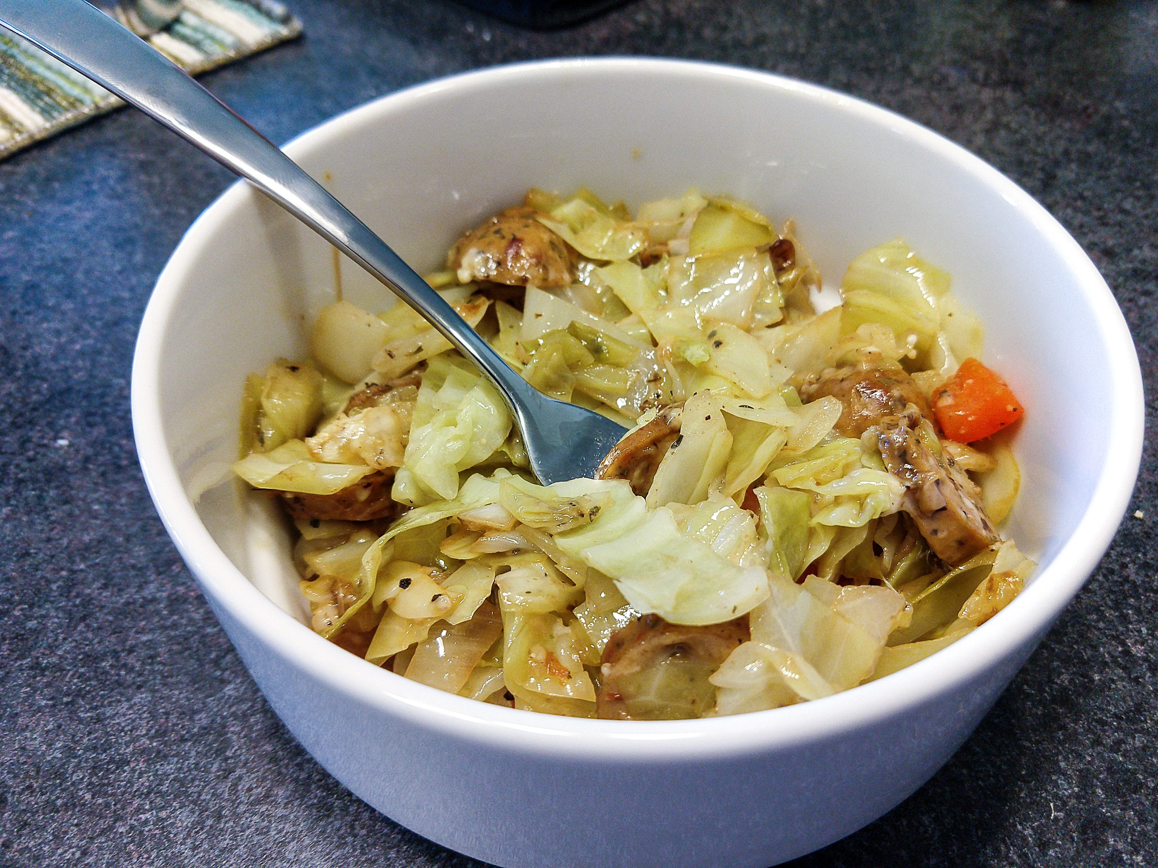 peppers and onions and cabbage and cheese