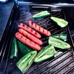 hot dogs grilling